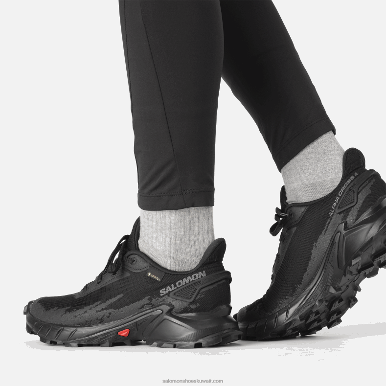 ⁦أحذية الجري النسائية - alphacross 4 gore-tex Salomon أسود B8DLV1530⁩ - الصورة ⁦7⁩