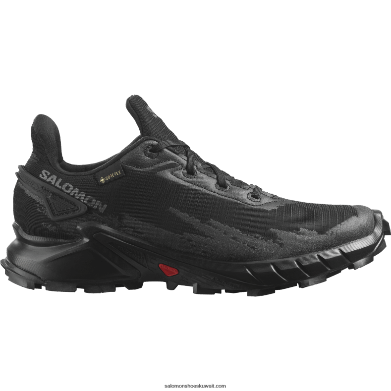 ⁦أحذية الجري النسائية - alphacross 4 gore-tex Salomon أسود B8DLV1530⁩ - الصورة ⁦1⁩