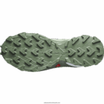 ⁦أحذية الجري النسائية - alphacross 4 gore-tex Salomon حكيم الصحراء / أبيض / إكليل الغار B8DLV1531⁩ - الصورة ⁦2⁩