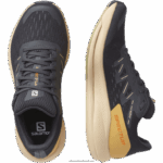 ⁦أحذية الجري النسائية - Spectur Salomon الأبنوس / كريم اللوز / الكراث الأخضر B8DLV749⁩ - الصورة ⁦5⁩