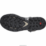 ⁦أحذية المشي الجلدية النسائية - Quest element gore-tex Salomon خشب الأبنوس / يوم ممطر / طقس عاصف B8DLV1136⁩ - الصورة ⁦2⁩