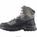 ⁦أحذية المشي الجلدية النسائية - Quest element gore-tex Salomon خشب الأبنوس / يوم ممطر / طقس عاصف B8DLV1136⁩ - الصورة ⁦5⁩