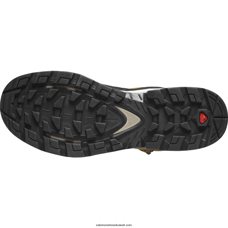 ⁦أحذية المشي الجلدية للرجال - Quest element gore-tex Salomon كمون / رمل ابيض / زعفران B8DLV50⁩ - الصورة ⁦3⁩