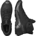 ⁦أحذية المشي لمسافات طويلة للرجال - Cross Hike 2 mid gore-tex Salomon أسود / مغناطيس B8DLV36⁩ - الصورة ⁦5⁩