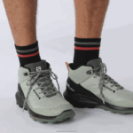 ⁦أحذية المشي لمسافات طويلة للرجال - outpulse mid gore-tex Salomon الحديد المطاوع / أسود / برتقالي نابض بالحياة B8DLV31⁩ - الصورة ⁦6⁩