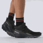 ⁦أحذية المشي لمسافات طويلة للرجال - outpulse mid gore-tex Salomon أسود / خشب الأبنوس / جليد الفانيليا B8DLV33⁩ - الصورة ⁦7⁩