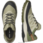 ⁦أحذية المشي لمسافات طويلة للرجال - Outrise Clima Waterproof Salomon طحلب رمادي / زيتون ليل / سكر لوز B8DLV54⁩ - الصورة ⁦5⁩