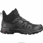 أحذية المشي لمسافات طويلة للرجال - x ultra 4 mid gore-tex Salomon أسود / مغناطيس / أزرق لؤلؤي B8DLV8