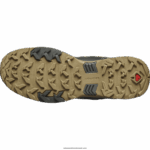 ⁦أحذية المشي لمسافات طويلة للرجال - x ultra 4 mid gore-tex Salomon حزاز أخضر عميق / خث / عشب البحر B8DLV9⁩ - الصورة ⁦3⁩
