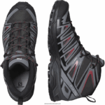 ⁦أحذية المشي لمسافات طويلة للرجال - X Ultra Pioneer Mid Clima مقاوم للماء Salomon الجفت / الظل الهادئ / ركوب الدراجات الأحمر B8DLV39⁩ - الصورة ⁦3⁩