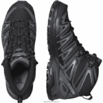 ⁦أحذية المشي لمسافات طويلة للرجال - X Ultra Pioneer Mid Clima مقاوم للماء Salomon أسود / مغناطيس / نصب B8DLV40⁩ - الصورة ⁦5⁩