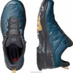 ⁦أحذية المشي لمسافات طويلة للرجال - x ultra 4 gore-tex Salomon الفيلق أزرق / أسود / أوراق الخريف B8DLV17⁩ - الصورة ⁦5⁩