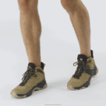 ⁦أحذية المشي لمسافات طويلة للرجال - x ultra 4 mid gore-tex Salomon عشب البحر / أسود / سفاري B8DLV12⁩ - الصورة ⁦6⁩