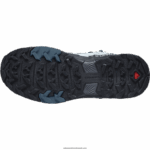 ⁦أحذية المشي لمسافات طويلة للسيدات - x ultra 4 mid wide gore-tex Salomon المحجر / الأسود / الفيلق الأزرق B8DLV1141⁩ - الصورة ⁦2⁩