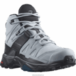 ⁦أحذية المشي لمسافات طويلة للسيدات - x ultra 4 mid wide gore-tex Salomon المحجر / الأسود / الفيلق الأزرق B8DLV1141⁩ - الصورة ⁦5⁩