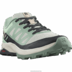 ⁦أحذية المشي لمسافات طويلة للنساء - شروق الشمس Salomon جرانيت أخضر / رماد أخضر / خوخ طري B8DLV1279⁩ - الصورة ⁦3⁩