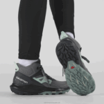 ⁦أحذية المشي لمسافات طويلة للنساء - outpulse mid gore-tex Salomon خشب الأبنوس / الظل الهادئ B8DLV1117⁩ - الصورة ⁦6⁩