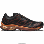 أحذية رياضية للرجال - XT-6 Salomon أسود / شوكولاتة برقوق / برتقالي نابض بالحياة B8DLV86