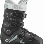 بوت نسائي فوق الزحلقة - s / pro mv 80 cs Salomon أسود / أزرق إسترليني / أبيض B8DLV1042