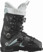 بوت نسائي فوق الزحلقة - s / pro mv 80 cs Salomon أسود / أزرق إسترليني / أبيض B8DLV1042