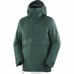 ⁦جاكيت رجالي بغطاء رأس - Gravity gore-tex anorak Salomon بونديروسا باين / سماء الليل B8DLV557⁩ - الصورة ⁦2⁩