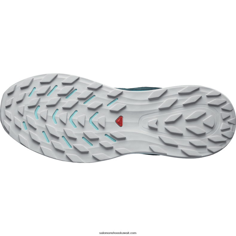 ⁦حذاء الجري تريل الرجالي - Ultra Glide 2 wide Salomon تألق المحيط الأطلسي العميق / الأزرق / الأحمر الناري B8DLV1469⁩ - الصورة ⁦2⁩