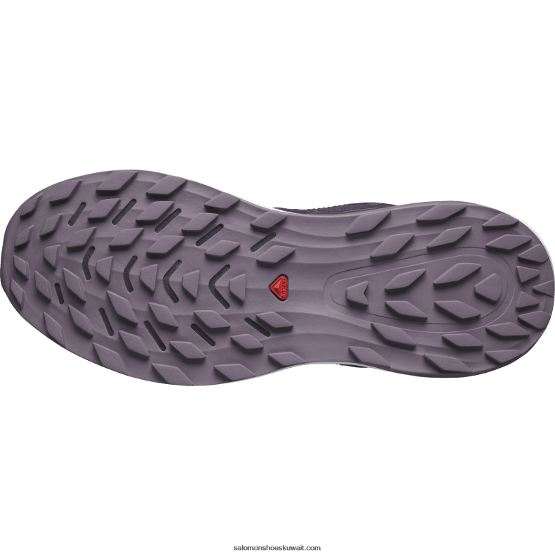 ⁦حذاء الجري تريل النسائي - Ultra Glide 2 gore-tex Salomon الباذنجان / أبيض / منظر القمر B8DLV1520⁩ - الصورة ⁦2⁩