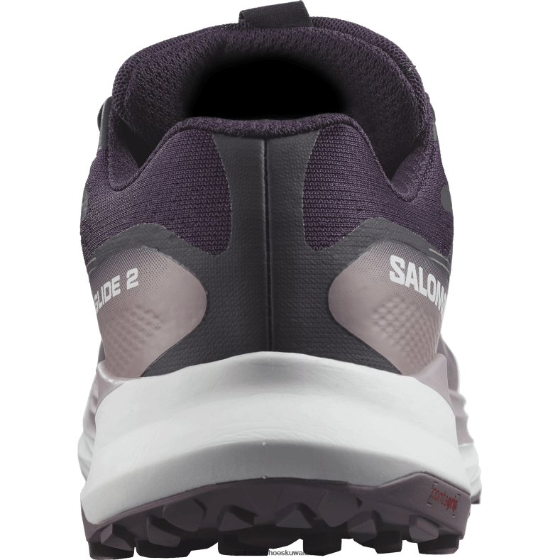 ⁦حذاء الجري تريل النسائي - Ultra Glide 2 gore-tex Salomon الباذنجان / أبيض / منظر القمر B8DLV1520⁩ - الصورة ⁦3⁩