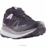 ⁦حذاء الجري تريل النسائي - Ultra Glide 2 gore-tex Salomon الباذنجان / أبيض / منظر القمر B8DLV1520⁩ - الصورة ⁦5⁩