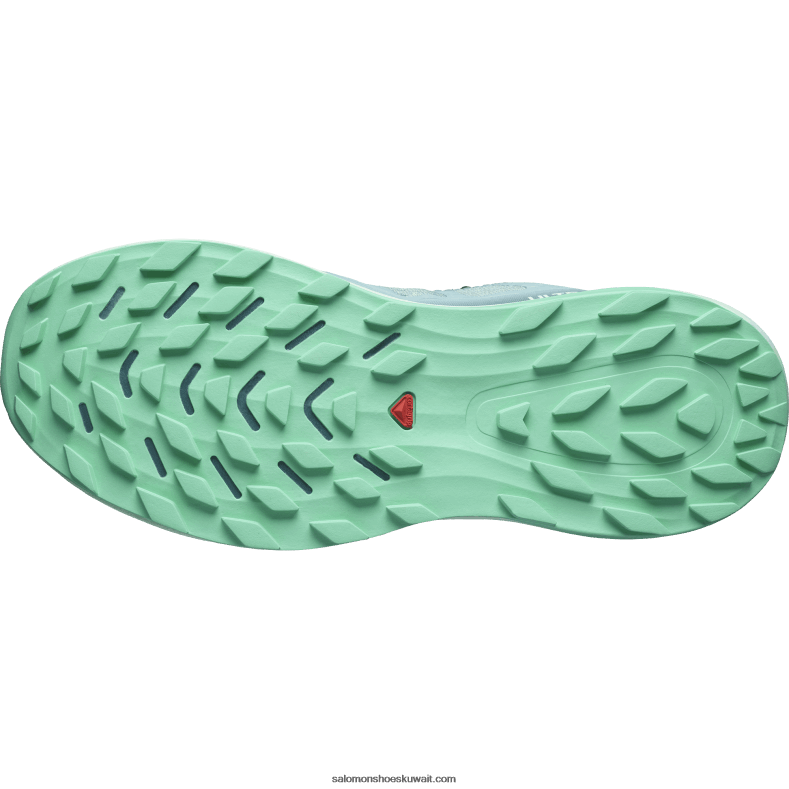 ⁦حذاء الجري تريل النسائي - Ultra Glide 2 gore-tex Salomon حجر أزرق / يوكا / بسكاي أخضر B8DLV1521⁩ - الصورة ⁦2⁩