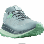 ⁦حذاء الجري تريل النسائي - Ultra Glide 2 gore-tex Salomon حجر أزرق / يوكا / بسكاي أخضر B8DLV1521⁩ - الصورة ⁦4⁩