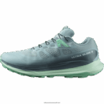 ⁦حذاء الجري تريل النسائي - Ultra Glide 2 gore-tex Salomon حجر أزرق / يوكا / بسكاي أخضر B8DLV1521⁩ - الصورة ⁦5⁩