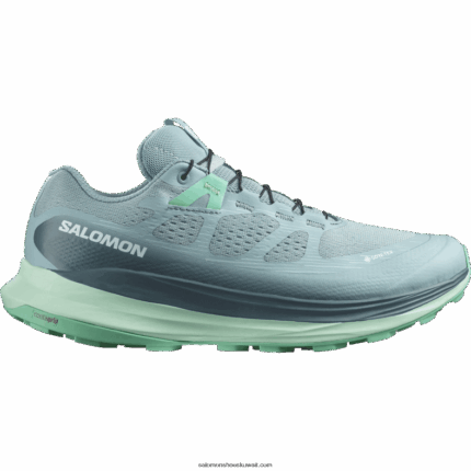 حذاء الجري تريل النسائي - Ultra Glide 2 gore-tex Salomon حجر أزرق / يوكا / بسكاي أخضر B8DLV1521