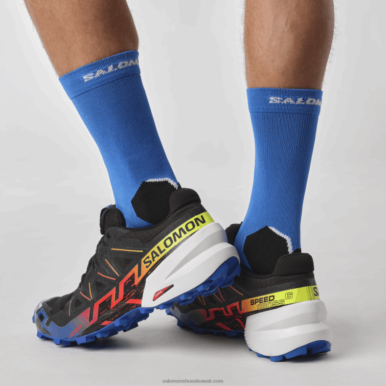 ⁦حذاء الجري للسيدات - speedcross 6 gore-tex blue fire Salomon أسود / تصفح الويب / أصفر الأمان B8DLV1509⁩ - الصورة ⁦7⁩