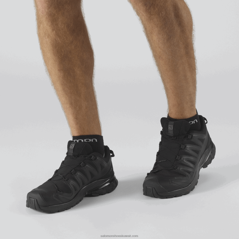 ⁦حذاء الجري Trail للرجال - XA Pro 3D V8 Gore-tex Salomon أسود B8DLV1482⁩ - الصورة ⁦4⁩