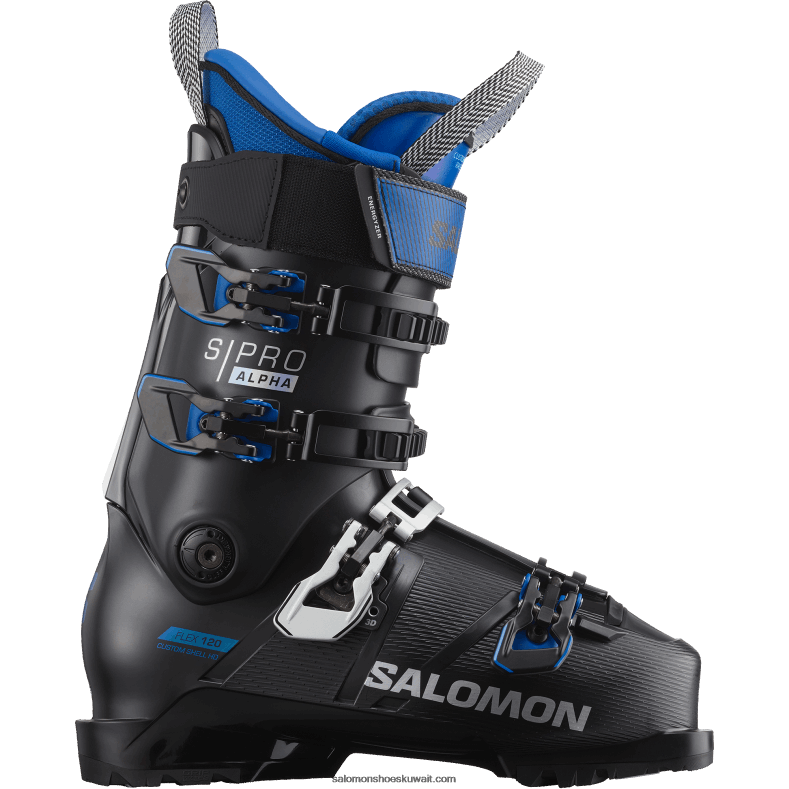 ⁦حذاء برقبة للرجال - S / Pro alpha 120 el Salomon أسود / أزرق B8DLV1220⁩ - الصورة ⁦1⁩