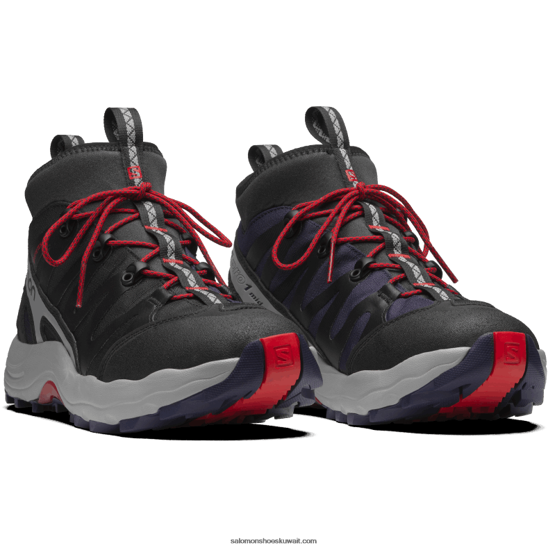⁦حذاء رياضي رجالي - XA Pro 1 Mid Gore-Tex Salomon أسود / سبيكة / غوجي بيري B8DLV199⁩ - الصورة ⁦3⁩