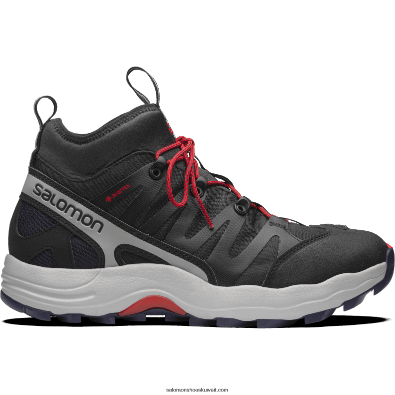 ⁦حذاء رياضي رجالي - XA Pro 1 Mid Gore-Tex Salomon أسود / سبيكة / غوجي بيري B8DLV199⁩ - الصورة ⁦1⁩