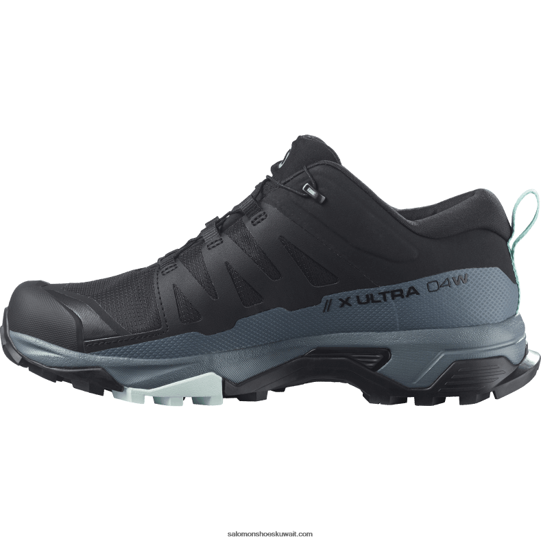 ⁦حذاء نسائي للتنزه - x ultra 4 gore-tex Salomon أسود / طقس عاصف / أوبال أزرق B8DLV1137⁩ - الصورة ⁦4⁩