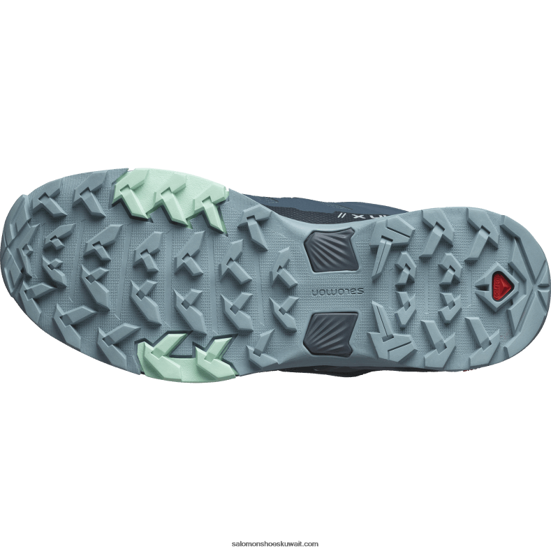⁦حذاء نسائي للتنزه - x ultra 4 gore-tex Salomon مراقب النجوم / الكربون / الحجر الأزرق B8DLV1138⁩ - الصورة ⁦2⁩