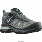 ⁦حذاء نسائي للتنزه - X Ultra Pioneer Clima مقاوم للماء Salomon طقس عاصف / سبيكة / يوكا B8DLV1130⁩ - الصورة ⁦4⁩