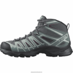 ⁦حذاء نسائي للتنزه - X Ultra Pioneer Mid Clima مقاوم للماء Salomon خشب الأبنوس / الطقس العاصف / تذوق النبيذ B8DLV1277⁩ - الصورة ⁦3⁩