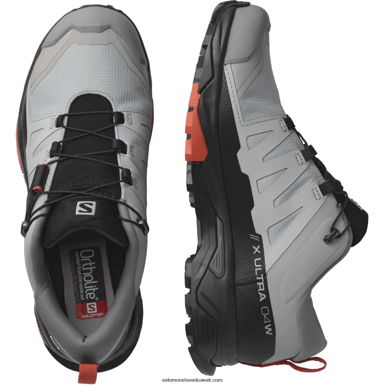 ⁦حذاء نسائي للمشي لمسافات طويلة - x ultra 4 wide gore-tex Salomon سبيكة / الظل الهادئ / سيينا المحروقة B8DLV739⁩ - الصورة ⁦5⁩