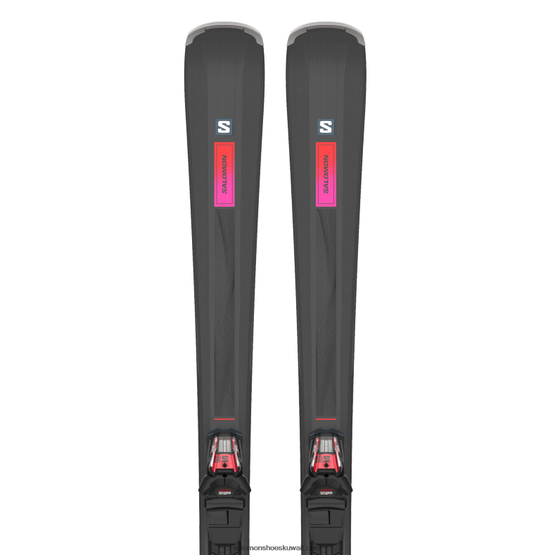 ⁦حزمة التزلج على الزحلقة للسيدات - s / max n 6 xt (و m10) Salomon أسود / أحمر / سكر البرقوق B8DLV1022⁩ - الصورة ⁦1⁩