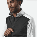 ⁦سترة الرياح للرجال - gore-tex infinium windstopper Salomon أبيض / أسود عميق B8DLV734⁩ - الصورة ⁦7⁩