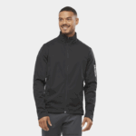 سترة الرياح للرجال - gore-tex infinium windstopper Salomon اسود غامق B8DLV733
